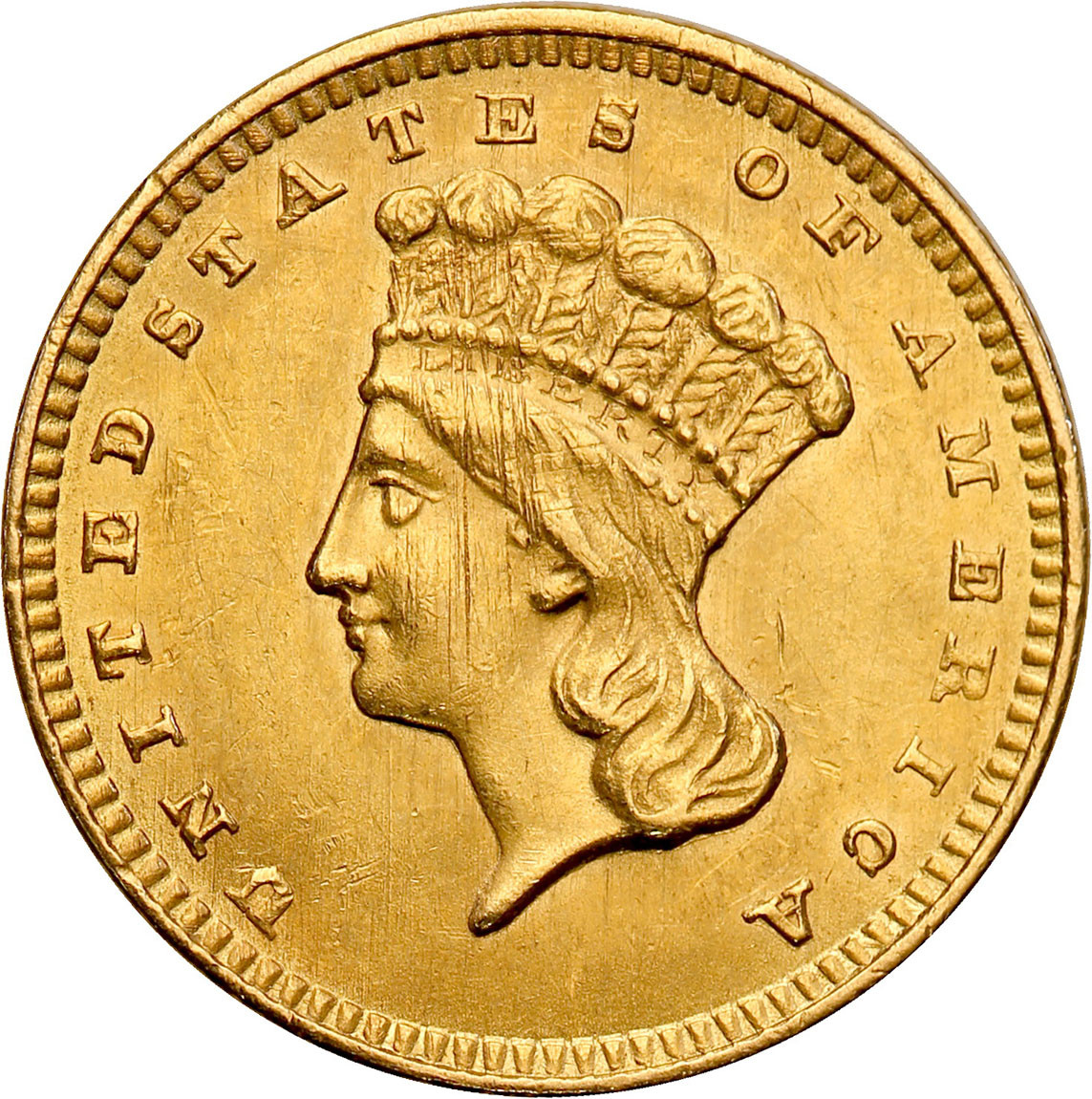 USA. 1 dolar 1856 typ III